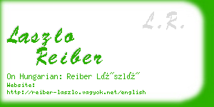 laszlo reiber business card